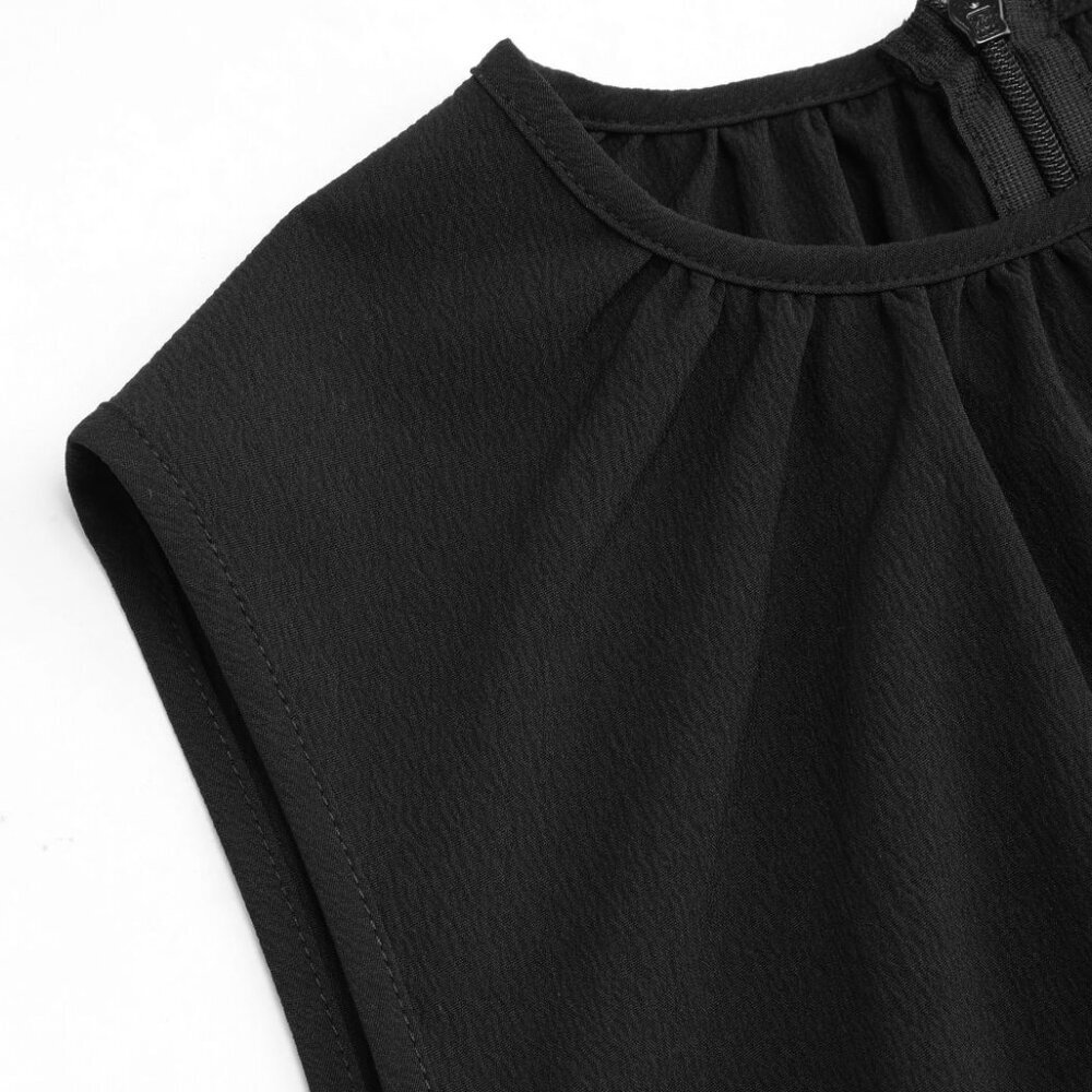 Cider Cut Out Ruched Black Midi Dress Size XL - Picture 3 of 11